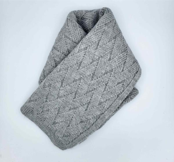 Bufanda Tilda Gris the annies shop bufanda punto hilado cruzado gris moda complemento lana viscosa suave