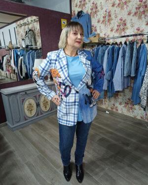 Blazer Azul Celeste Snoopy